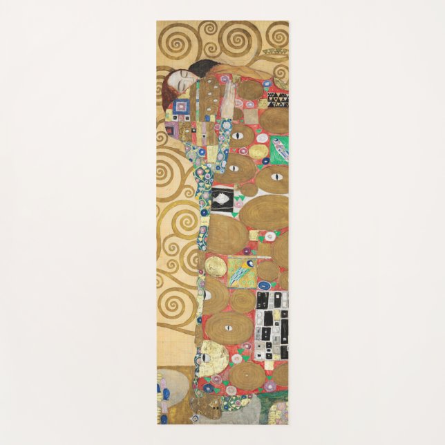 Gustav Klimt - Fulfillment, Stoclet Frieze Yoga Mat (Front)