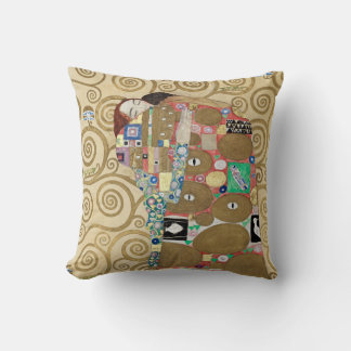 Gustav Klimt Fulfillment Throw Pillow