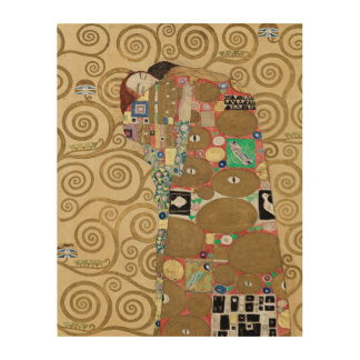 Gustav Klimt Fulfillment Wood Wall Art