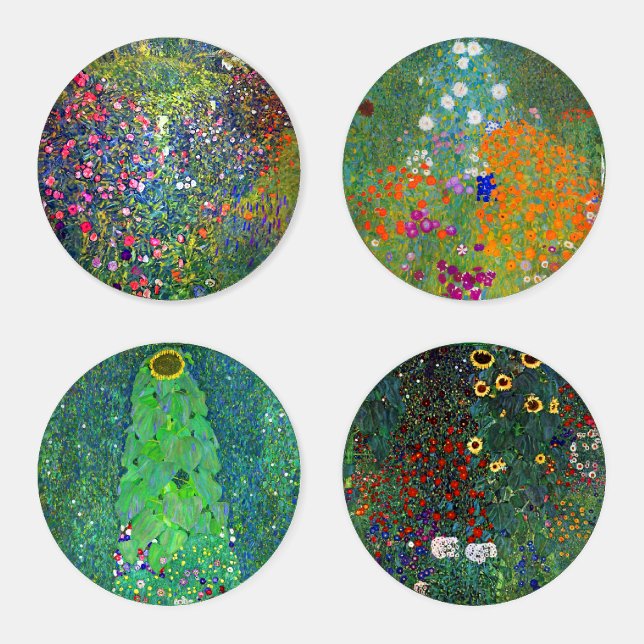 Gustav Klimt Garden Collection Coaster Set (Set)