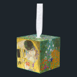Gustav Klimt - Garden Masterpieces Selection Cube Ornament<br><div class="desc">Gustav Klimt - Garden Masterpieces Selection:
 - Flower Garden - 1905-1907
 - Country Garden with Sunflowers / Farm Garden with Sunflowers - 1905-1906
 - Rosebushes under the Trees / Roses under the Trees - 1905
 - The Kiss / Der Kuss - 1907-1908</div>