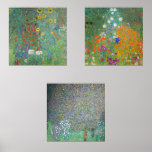 Gustav Klimt - Garden Masterpieces Selection Wall Art Sets<br><div class="desc">Gustav Klimt - Garden Masterpieces Selection:
 - Flower Garden - 1905-1907
 - Country Garden with Sunflowers / Farm Garden with Sunflowers - 1905-1906
 - Rosebushes under the Trees / Roses under the Trees - 1905</div>