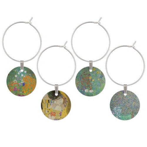 Gustav Klimt _ Garden Masterpieces Selection Wine Charm