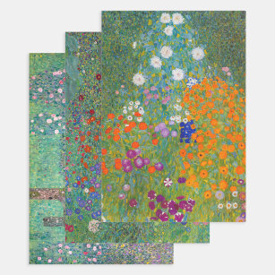 Gustav Klimt - Garden Masterpieces Selection Wrapping Paper Sheets