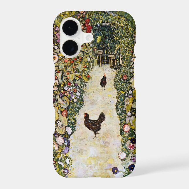 Gustav Klimt - Garden Path with Chickens Case-Mate iPhone Case (Back)