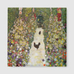 Gustav Klimt - Garden Path with Chickens Magnet<br><div class="desc">Garden Path with Chickens - Gustav Klimt,  Oil on Canvas,  1916</div>