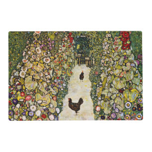 Gustav Klimt - Garden Path with Chickens Placemat