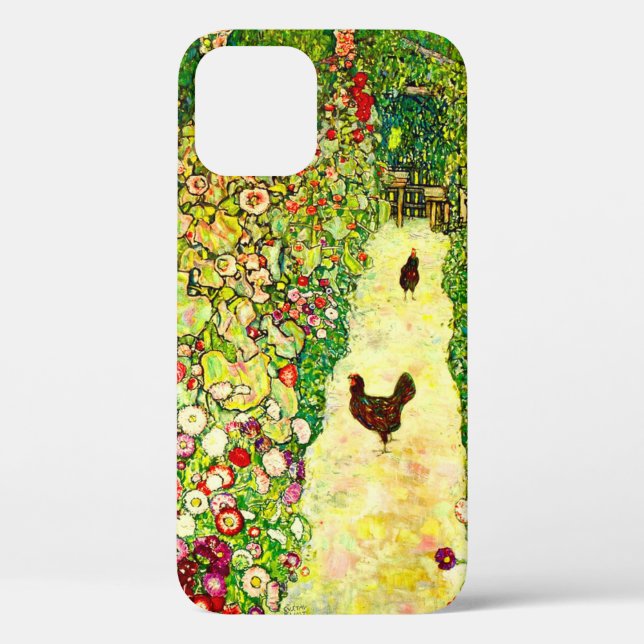 Gustav Klimt Garden with Chickens Case-Mate iPhone Case (Back)