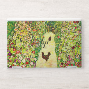 Gustav Klimt Garden with Chickens HP Laptop Skin
