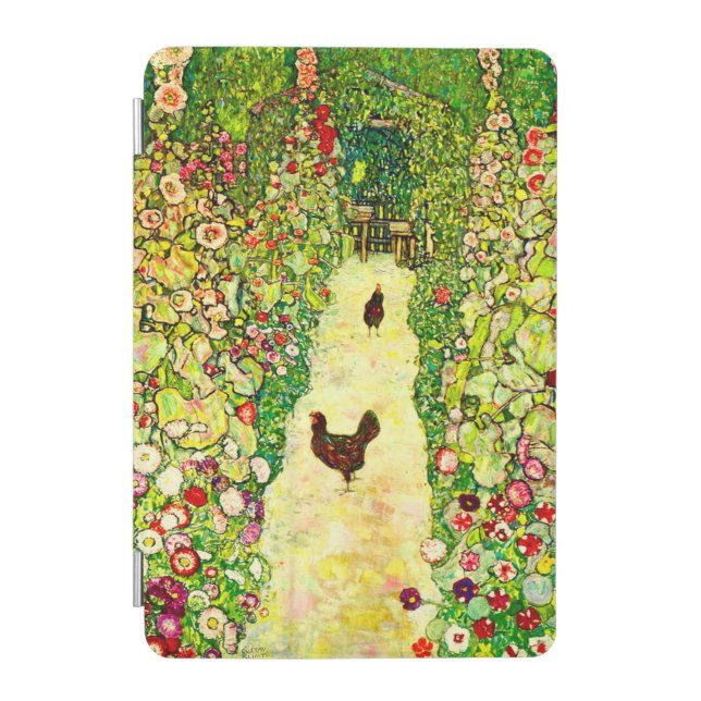 Gustav Klimt Garden with Chickens iPad Mini Cover (Front)