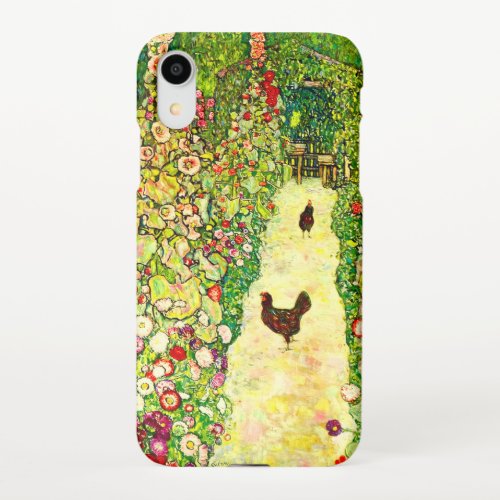 Gustav Klimt Garden with Chickens iPhone XR Case