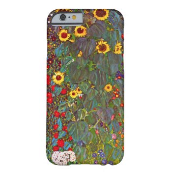 Gustav Klimt Garden With Sunflowers Iphone 6 Case by VintageSpot at Zazzle