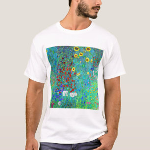 Gustav Klimt Garden with Sunflowers T-Shirt