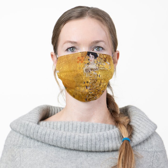 Gustav Klimt Gold Painting Of Adele Bloch Bauer Cloth Face Mask