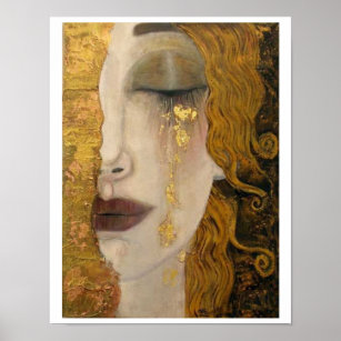 Gustav Klimt Golden Tear Poster 