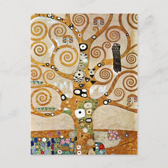 Gustav Klimt Golden Tree of Life with Bird Postcard (Front)