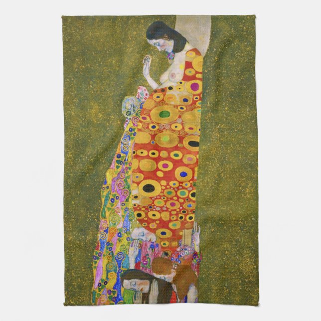 Gustav Klimt - Hope II Kitchen Towel (Vertical)