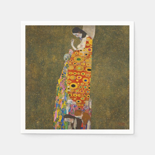 Gustav Klimt - Hope Napkins (Front)