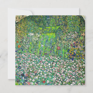 Gustav Klimt - Horticultural Landscape and Hilltop Invitation