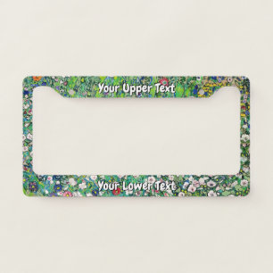 Gustav Klimt - Horticultural Landscape and Hilltop License Plate Frame