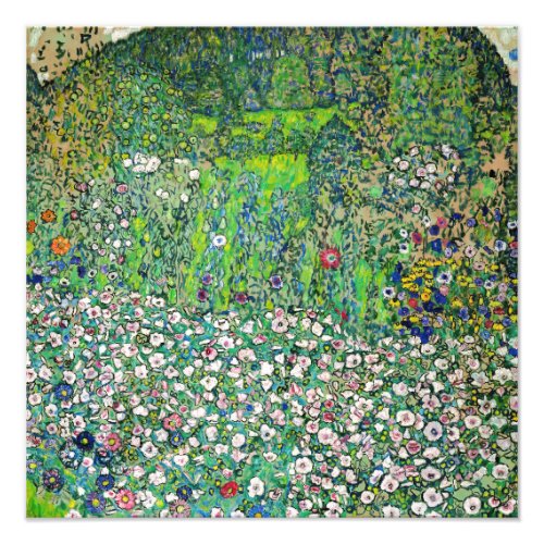 Gustav Klimt _ Horticultural Landscape and Hilltop Photo Print