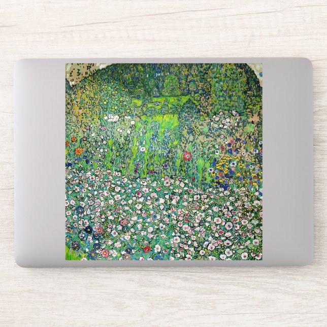 Gustav Klimt - Horticultural Landscape and Hilltop Sticker (Computer)