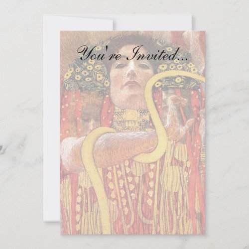 Gustav Klimt - Hygieia Medicine Personalized Invitations