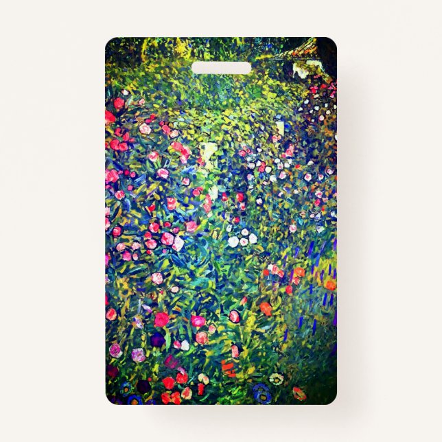 Gustav Klimt Italian Garden Badge (Front)