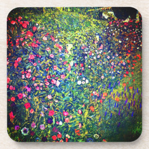 Gustav Klimt Italian Garden Beverage Coaster