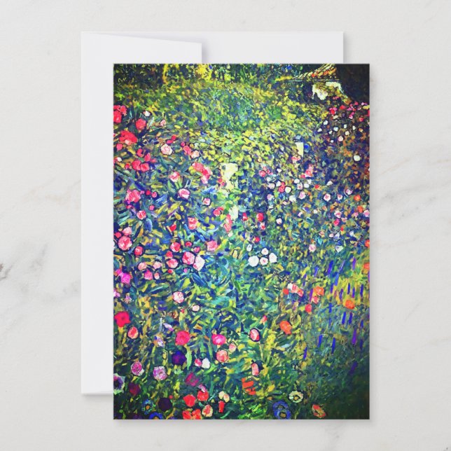 Gustav Klimt Italian Garden Card (Front)