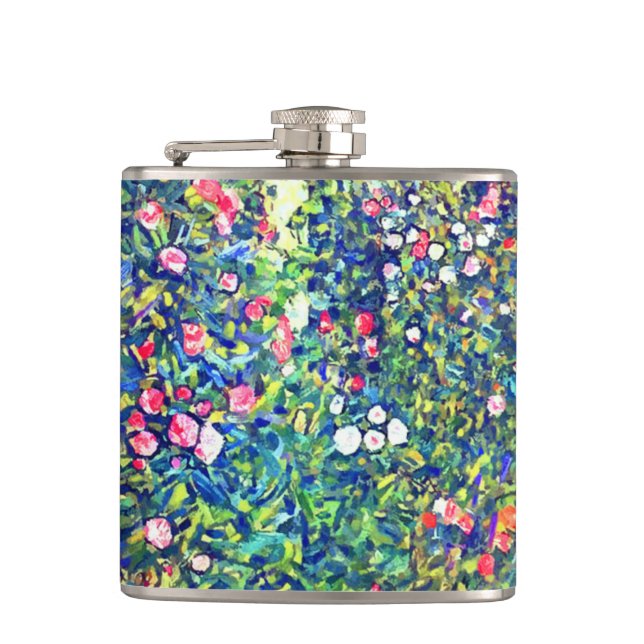 Gustav Klimt Italian Garden Flask (Front)