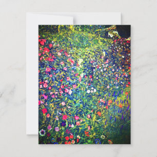Gustav Klimt Italian Garden Invitation