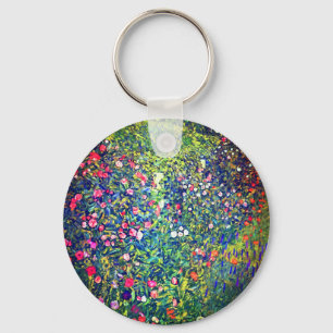 Gustav Klimt Italian Garden Keychain