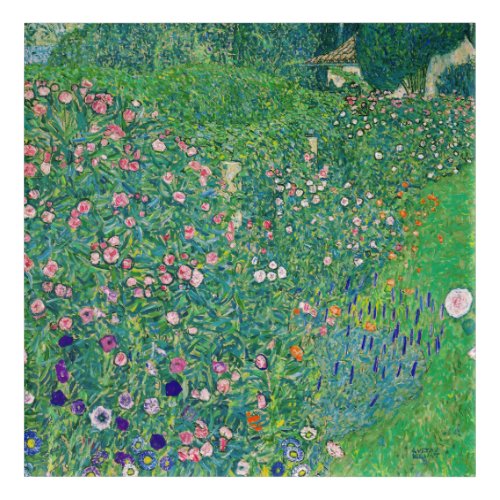 Gustav Klimt _ Italian Garden Landscape Acrylic Print