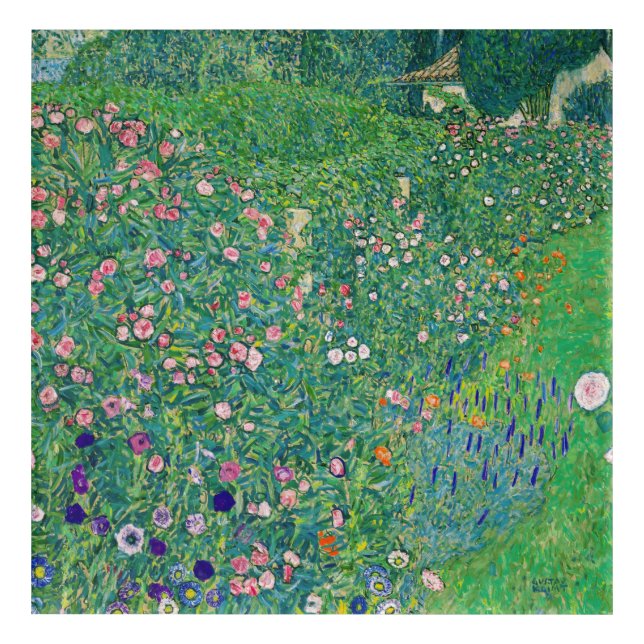 Gustav Klimt - Italian Garden Landscape Acrylic Print (Front)