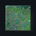 Gustav Klimt - Italian Garden Landscape Button<br><div class="desc">Italian Garden Landscape / Italian Horticultural Landscape - Gustav Klimt,  Oil on Canvas,  1913</div>