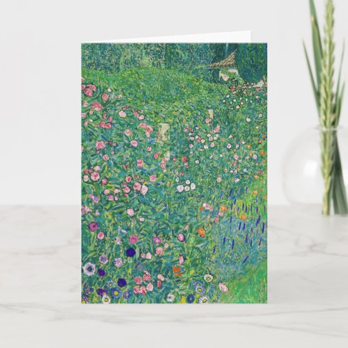 Gustav Klimt _ Italian Garden Landscape Card