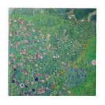 Gustav Klimt - Italian Garden Landscape Ceramic Tile<br><div class="desc">Italian Garden Landscape / Italian Horticultural Landscape - Gustav Klimt,  Oil on Canvas,  1913</div>