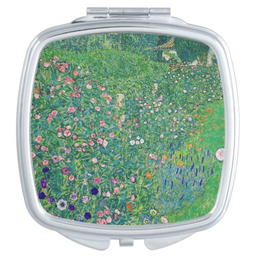 Gustav Klimt _ Italian Garden Landscape Compact Mirror