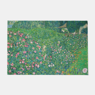 Gustav Klimt - Italian Garden Landscape Doormat