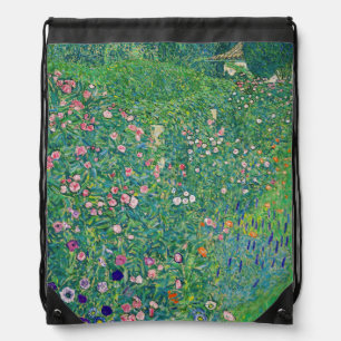 Gustav Klimt - Italian Garden Landscape Drawstring Bag