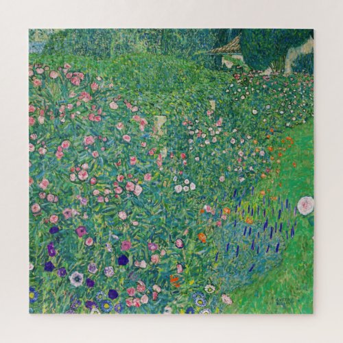 Gustav Klimt _ Italian Garden Landscape Jigsaw Puzzle