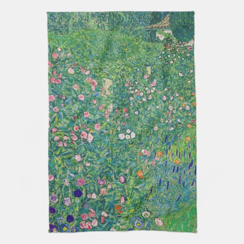 Gustav Klimt _ Italian Garden Landscape Kitchen Towel