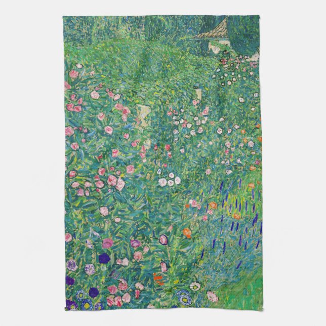 Gustav Klimt - Italian Garden Landscape Kitchen Towel (Vertical)