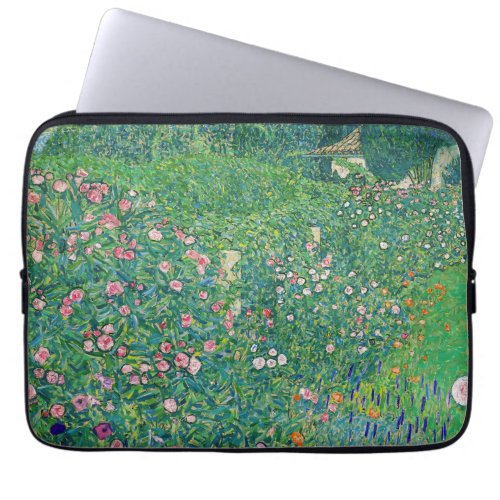 Gustav Klimt _ Italian Garden Landscape Laptop Sleeve