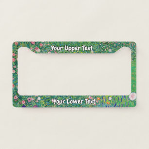 Gustav Klimt - Italian Garden Landscape License Plate Frame
