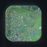 Gustav Klimt - Italian Garden Landscape Paper Plates<br><div class="desc">Italian Garden Landscape / Italian Horticultural Landscape - Gustav Klimt,  Oil on Canvas,  1913</div>