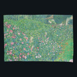 Gustav Klimt - Italian Garden Landscape Pillow Case<br><div class="desc">Italian Garden Landscape / Italian Horticultural Landscape - Gustav Klimt,  Oil on Canvas,  1913</div>