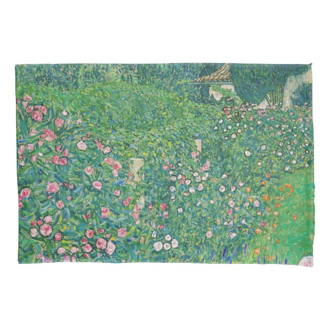 Gustav Klimt - Italian Garden Landscape Pillow Case (Front)