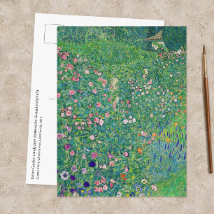 Gustav Klimt - Italian Garden Landscape Postcard